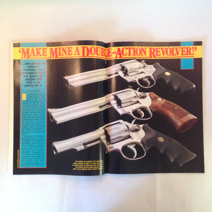 Vintage Mar 1988 Petersen's Handguns .45 ACP Revolvers SWAT Pistols