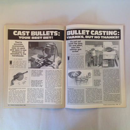 Vintage Mar 1988 Petersen's Handguns .45 ACP Revolvers SWAT Pistols