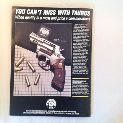 Vintage Mar 1988 Petersen's Handguns .45 ACP Revolvers SWAT Pistols