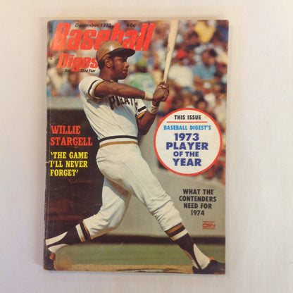 Vintage December 1973 Baseball Digest Magazine 1973 Player of the Year