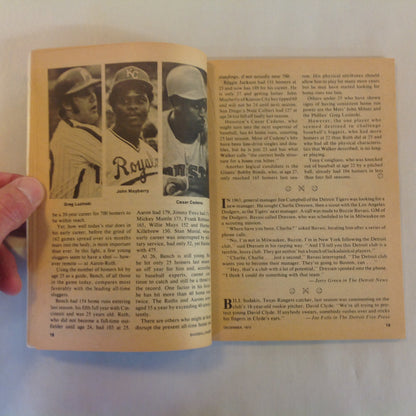 Vintage December 1973 Baseball Digest Magazine 1973 Player of the Year