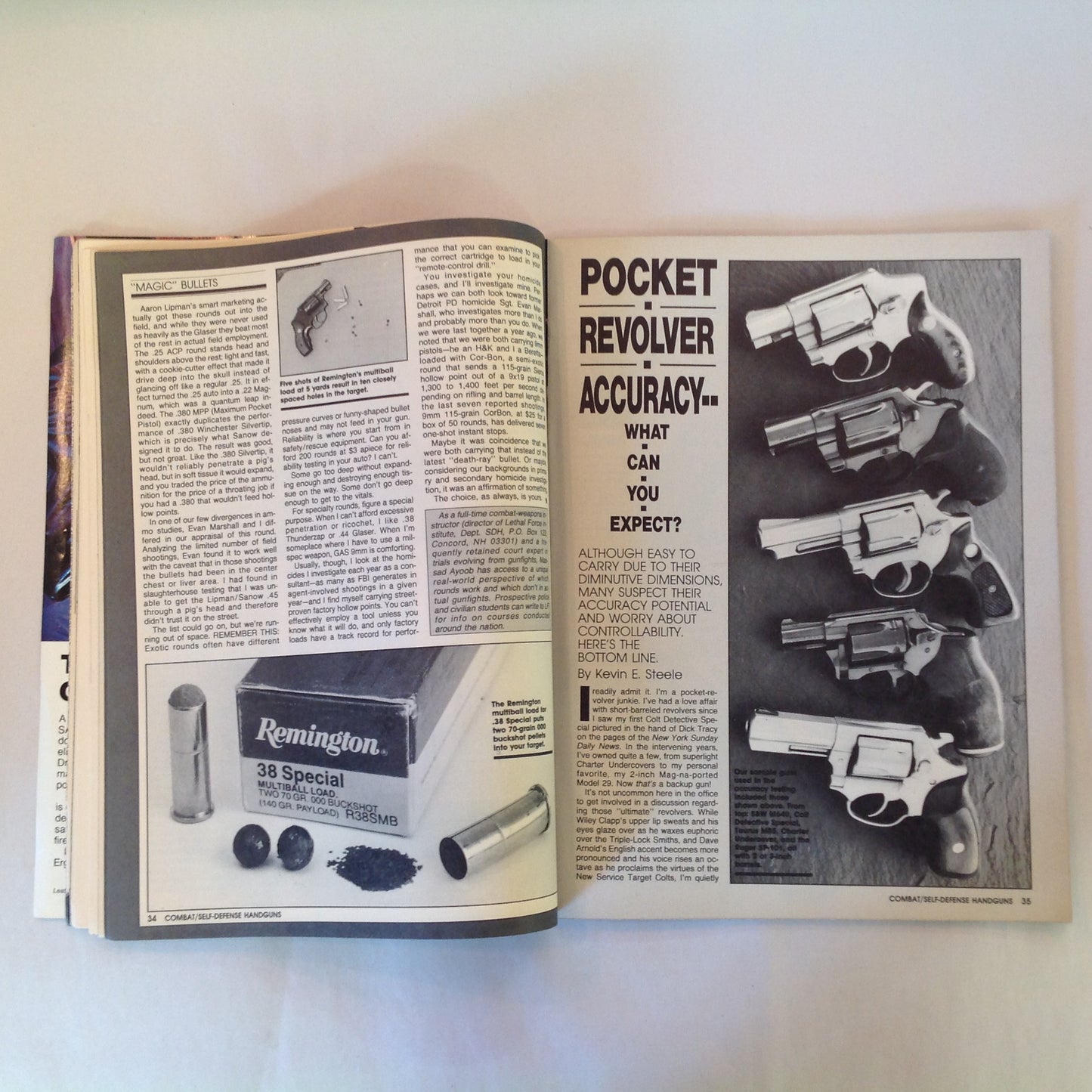 Vintage Combat/Self-Defense Handguns Magic Manstoppers .45 Colt 9mm Autos