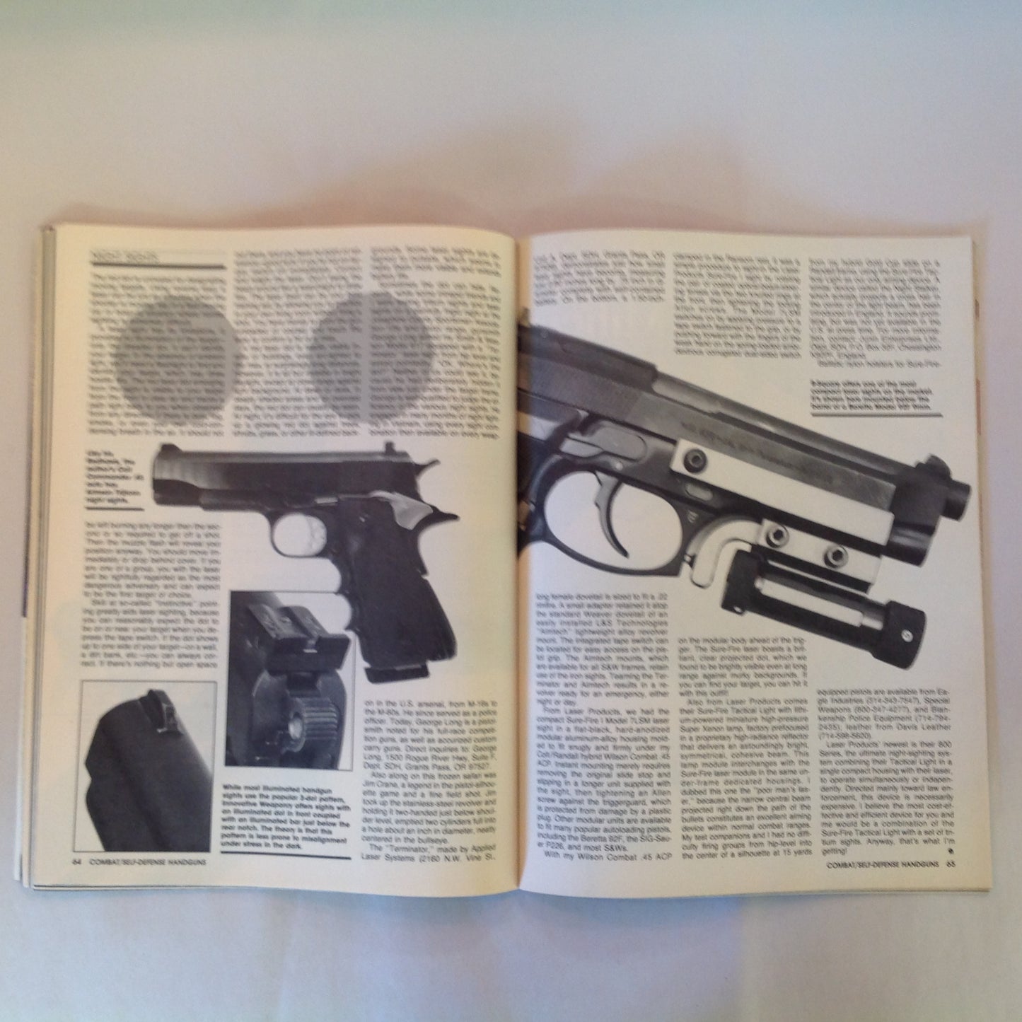 Vintage Combat/Self-Defense Handguns Magic Manstoppers .45 Colt 9mm Autos