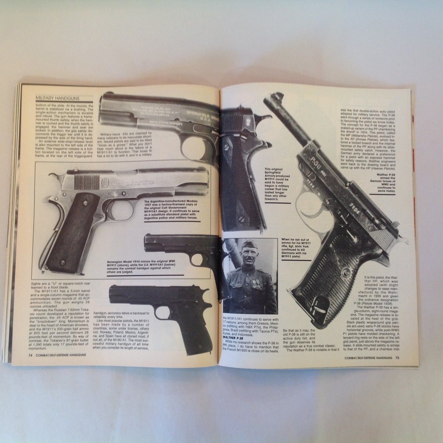 Vintage Combat/Self-Defense Handguns Magic Manstoppers .45 Colt 9mm Autos