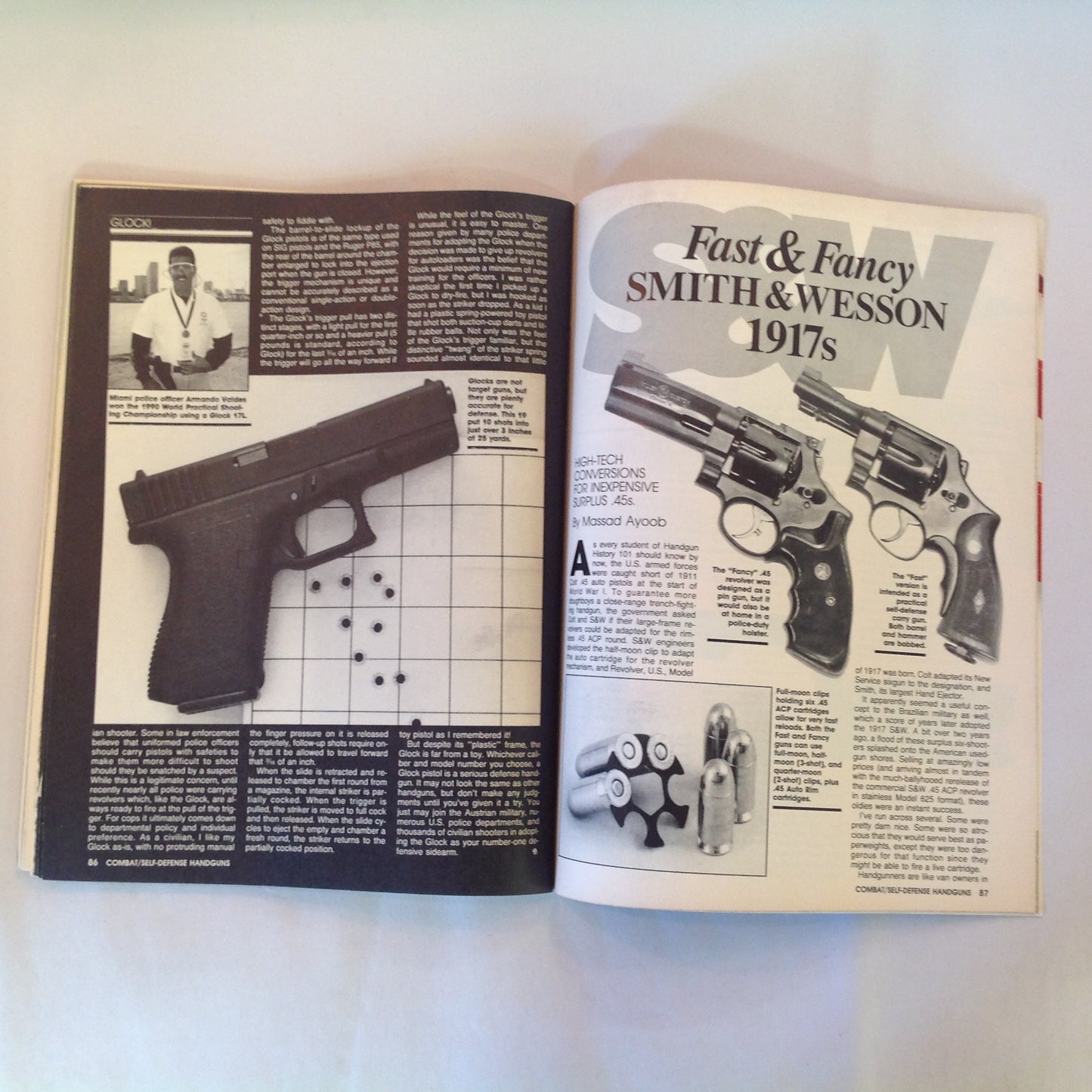 Vintage Combat/Self-Defense Handguns Magic Manstoppers .45 Colt 9mm Autos
