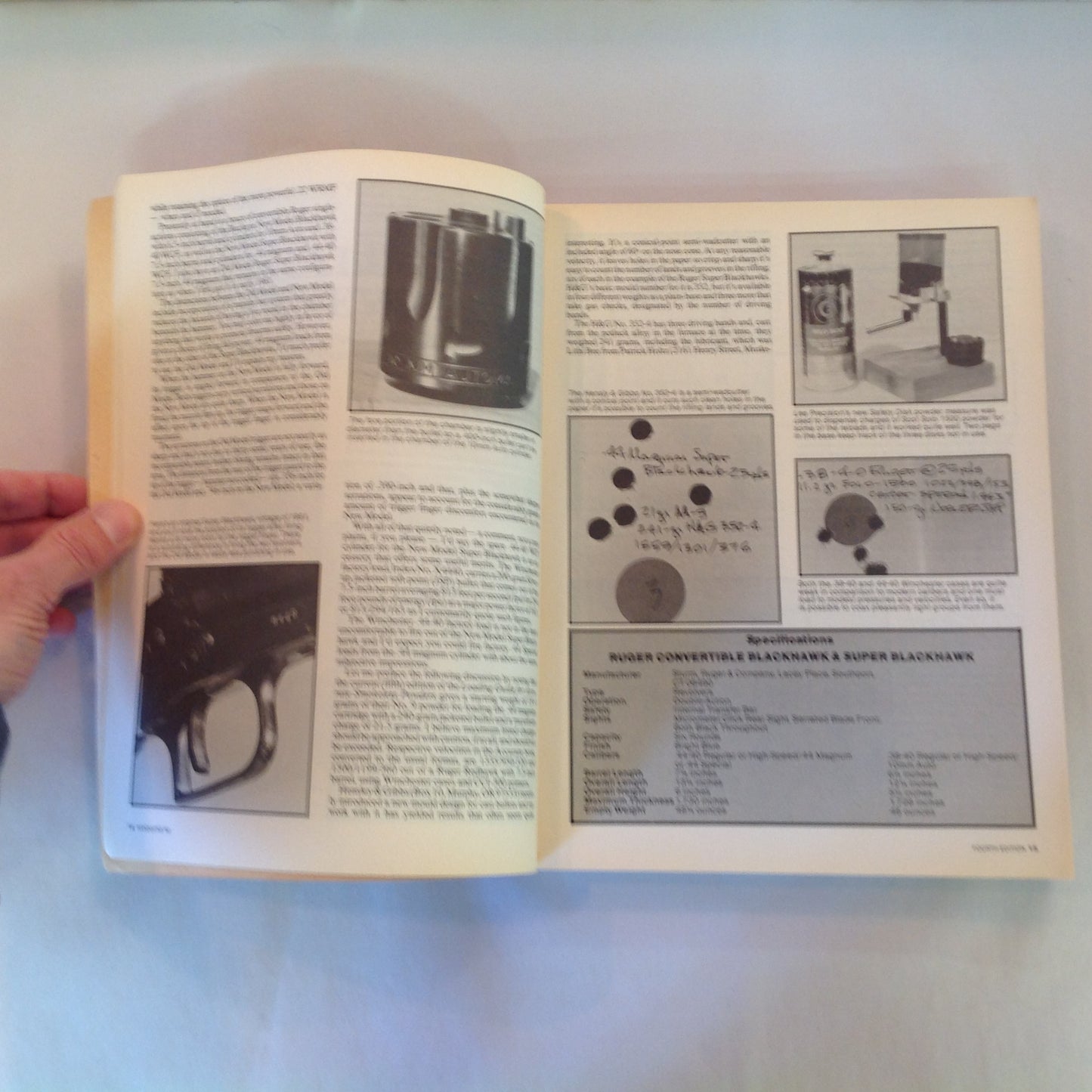 Vintage 1992 Trade Paperback Handguns '92 4th Edition Jack Lewis