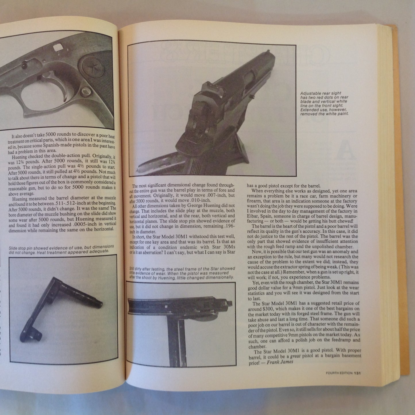 Vintage 1992 Trade Paperback Handguns '92 4th Edition Jack Lewis