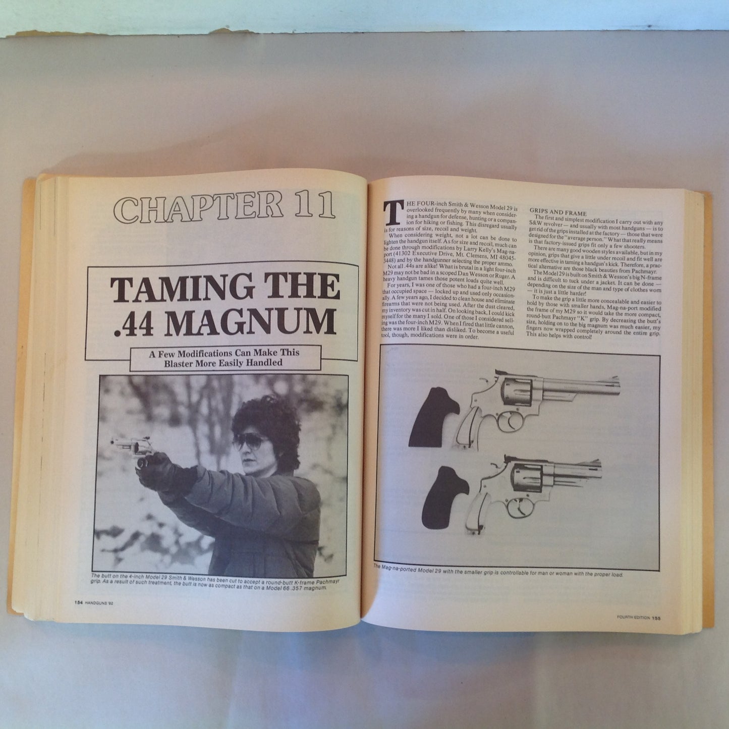 Vintage 1992 Trade Paperback Handguns '92 4th Edition Jack Lewis