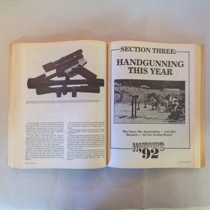 Vintage 1992 Trade Paperback Handguns '92 4th Edition Jack Lewis