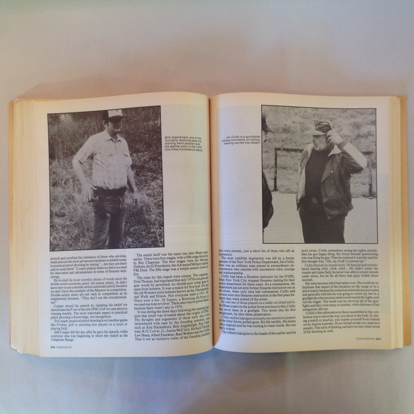 Vintage 1992 Trade Paperback Handguns '92 4th Edition Jack Lewis