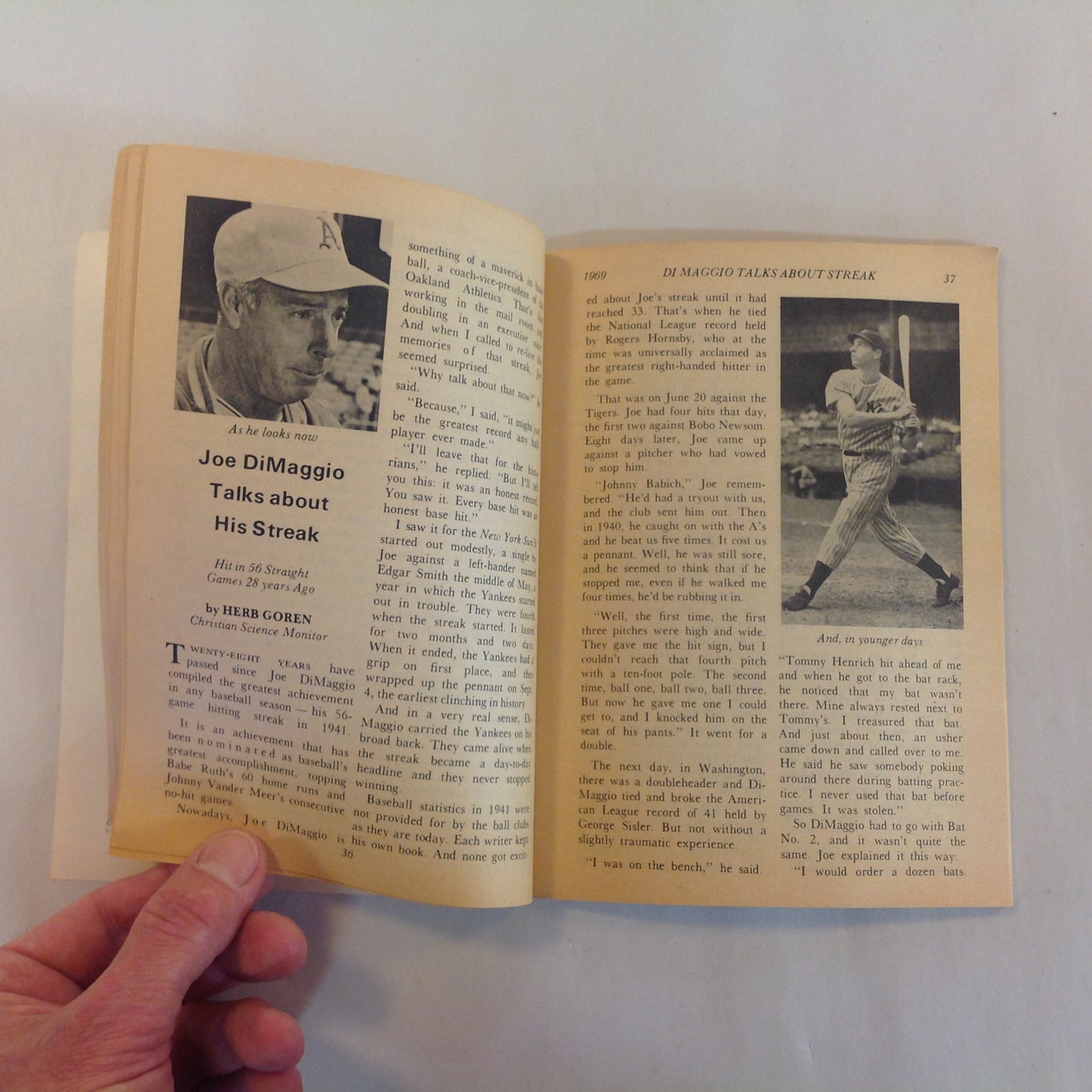 Vintage October 1969 Baseball Digest Magazine World Series Blunders - Baseball's Most Incredible Year