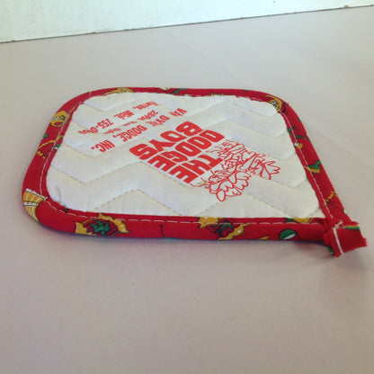 Vtg The Dodge Boys Pot Holder Hot Pad Van Dyke Dodge NOS Unused Red Detroit MI