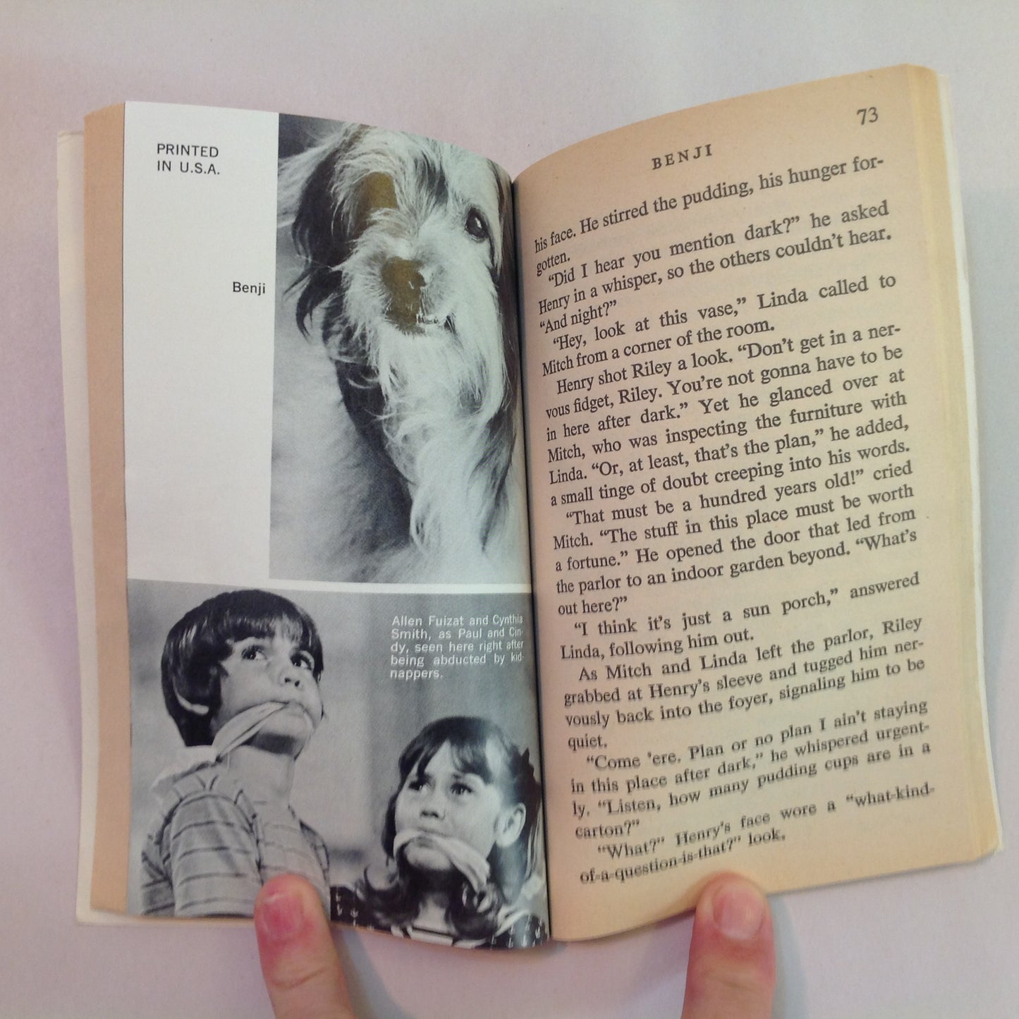Vintage 1975 Mass Market Paperback Benji Motion Picture Novelization Allison Thomas Joe Camp