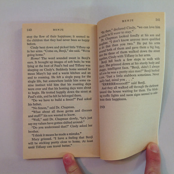 Vintage 1975 Mass Market Paperback Benji Motion Picture Novelization Allison Thomas Joe Camp