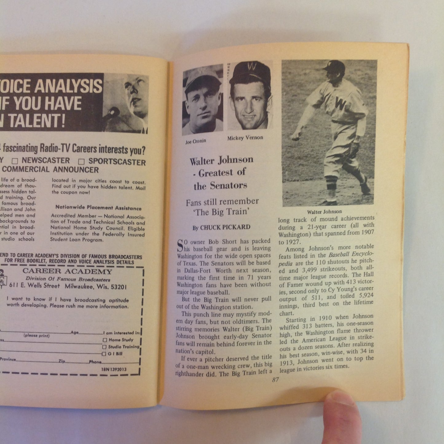 Vintage Jan 1972 Baseball Digest Magazine Steve Blass: New Hero for Pittsburgh