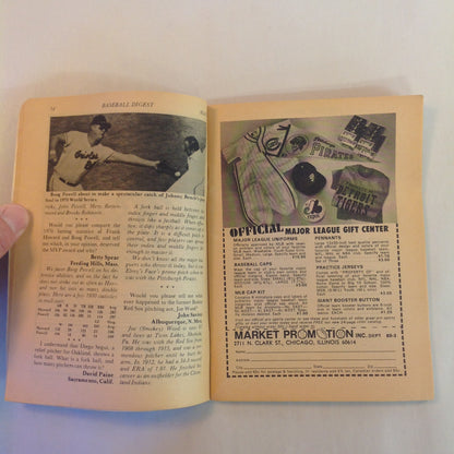 Vintage May 1971 Baseball Digest Magazine Can Willie Mays Surpass Babe Ruth?