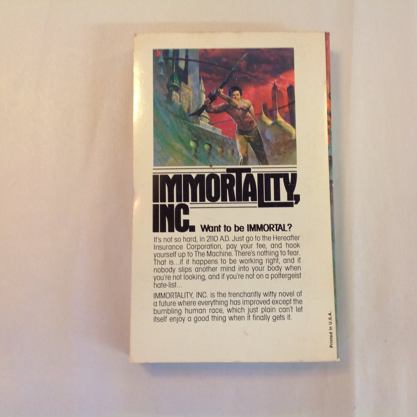 Vintage 1978 Mass Market Paperback Immortality, Inc. Robert Sheckley