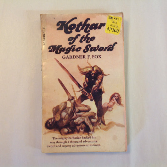 Vintage Mass Market Paperback Kothar of the Magic Sword Gardner F. Fox