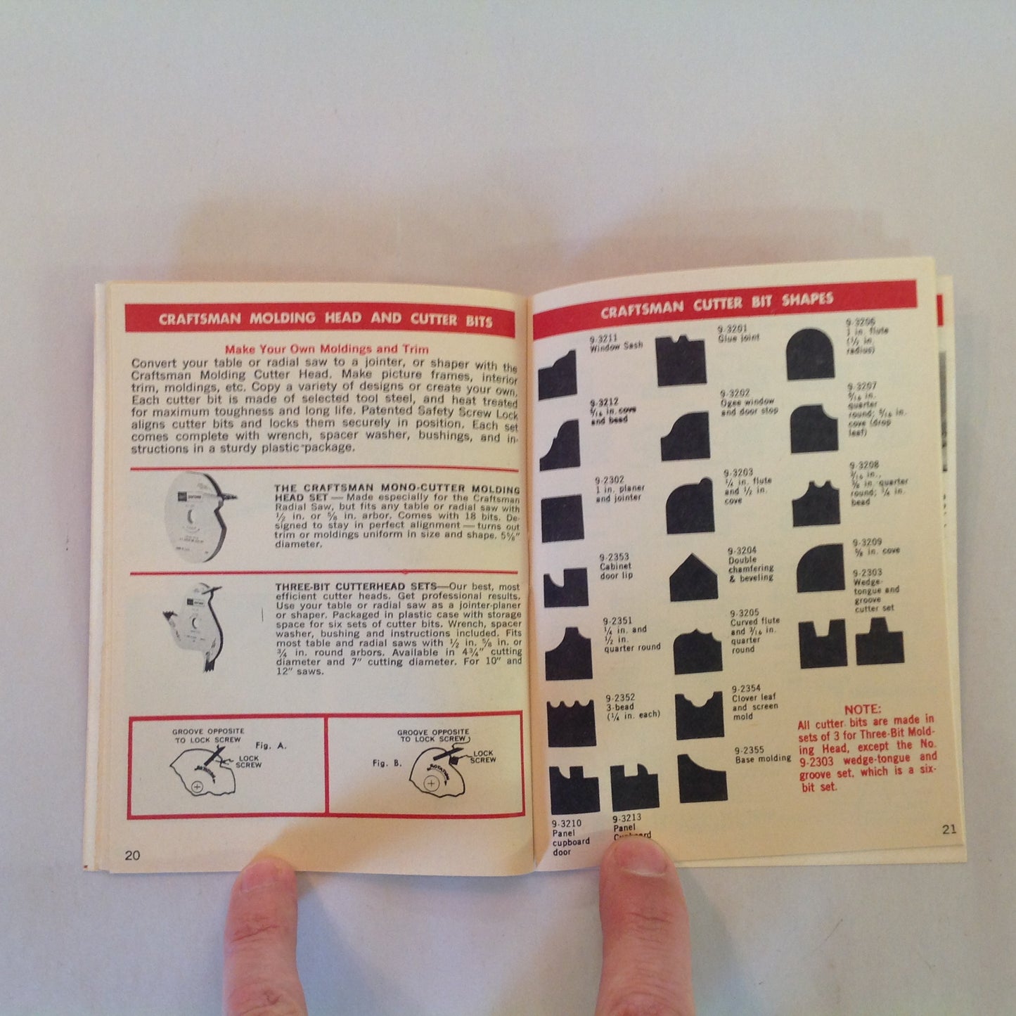 Vintage 1975 Sears Craftsman Handbook of Circular Saw Blade &Power Tool Accessories