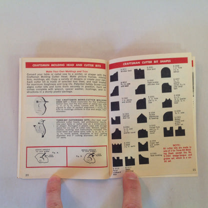 Vintage 1975 Sears Craftsman Handbook of Circular Saw Blade &Power Tool Accessories