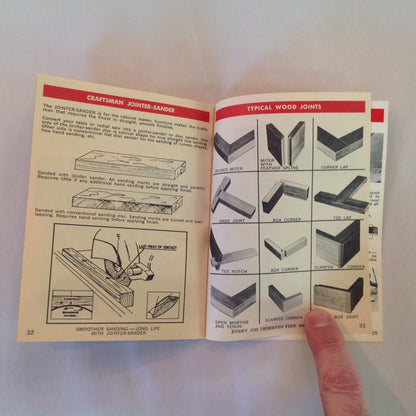 Vintage 1975 Sears Craftsman Handbook of Circular Saw Blade &Power Tool Accessories