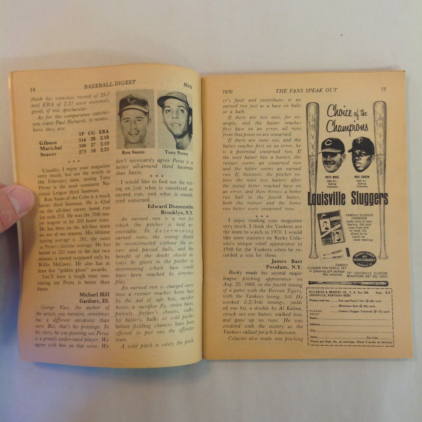 Vintage May 1970 Baseball Digest Magazine Roberto Clemente: Profile on Baseball's Most Complete Player