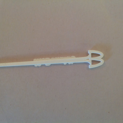 Vintage 1980's McDonald's White Plastic Sugar Spoon McSpoon Banned Creamer Coffee Stir Stick Logo Arch