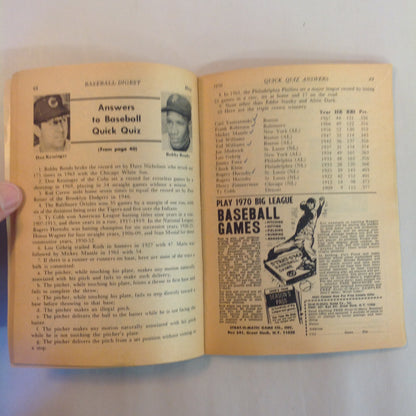 Vintage May 1970 Baseball Digest Magazine Roberto Clemente: Profile on Baseball's Most Complete Player