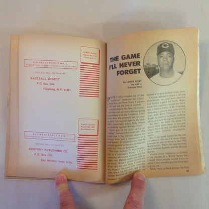 Vintage Nov 1973 Baseball Digest Magazine 1973 All-Star Rookie Team Jose Cardenal: The Cubs' Numero Uno