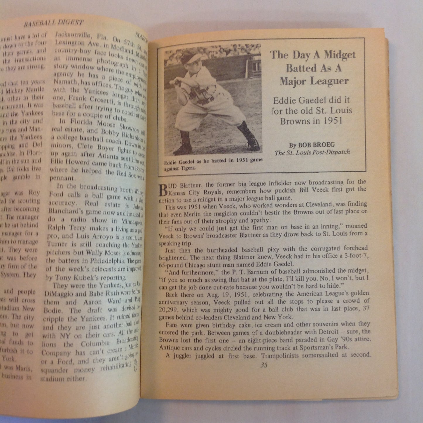 Vintage Mar 1972 Baseball Digest Magazine Frank Robinson: A Winner Joins the Dodgers