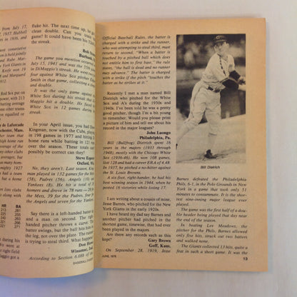 Vintage Jun 1978 Baseball Digest Magazine Garry Templeton: The Cards' Talented Shortstop