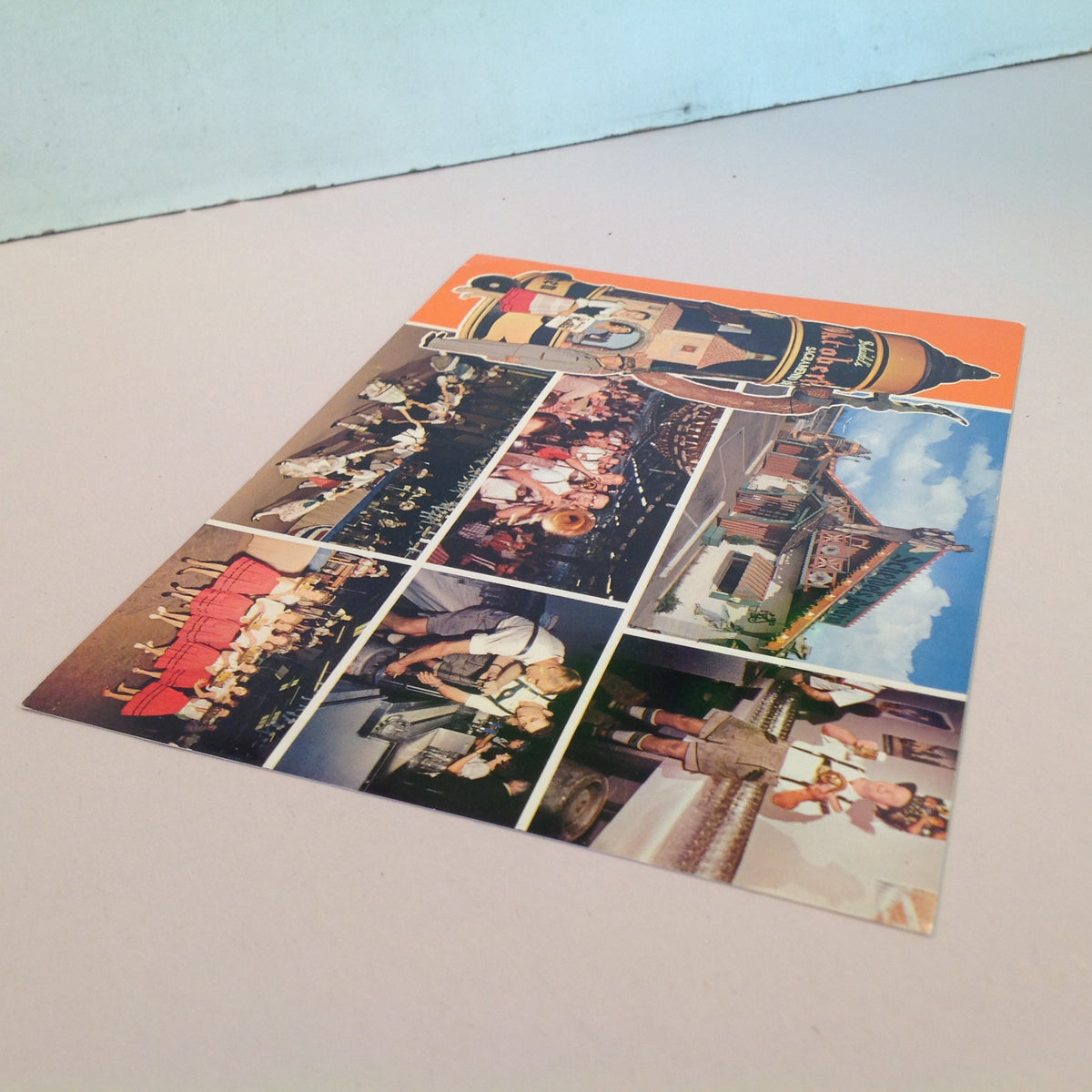 Vintage Souvenir Oversize Postcard Scheidel's Bavaria Sacramento CA Oktoberfest