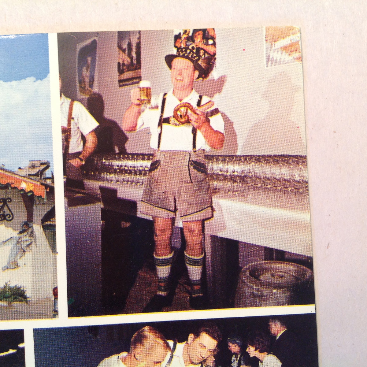 Vintage Souvenir Oversize Postcard Scheidel's Bavaria Sacramento CA Oktoberfest