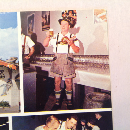 Vintage Souvenir Oversize Postcard Scheidel's Bavaria Sacramento CA Oktoberfest
