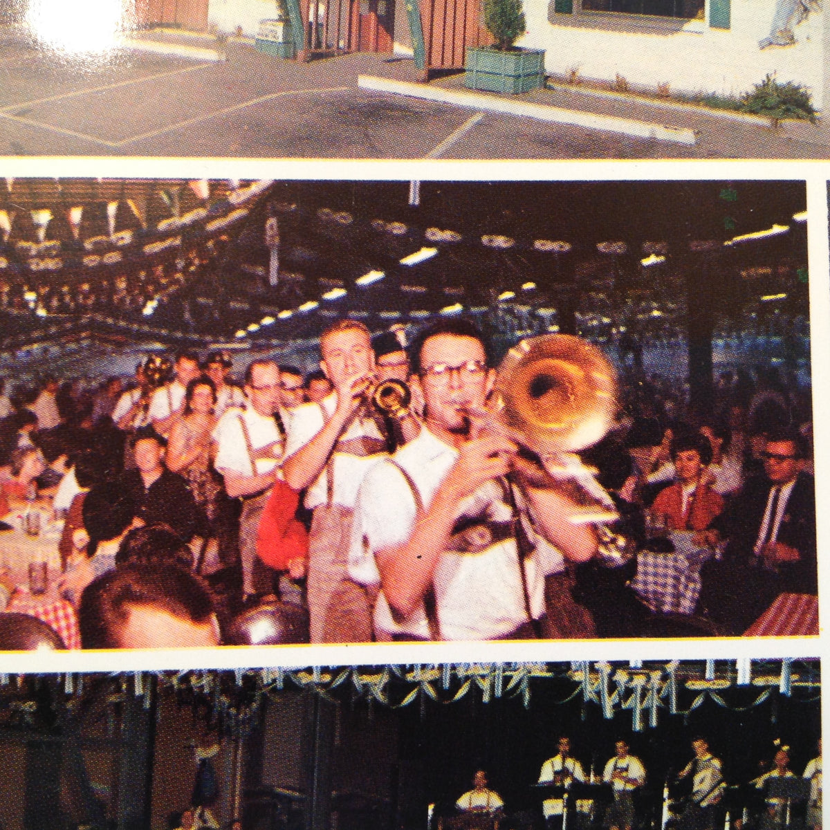 Vintage Souvenir Oversize Postcard Scheidel's Bavaria Sacramento CA Oktoberfest