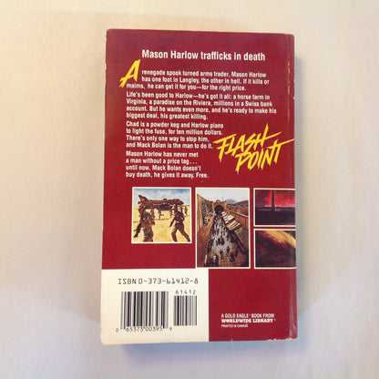 Vintage 1988 Mass Market Paperback Don Pendleton's Mack Bolan: Flash Point