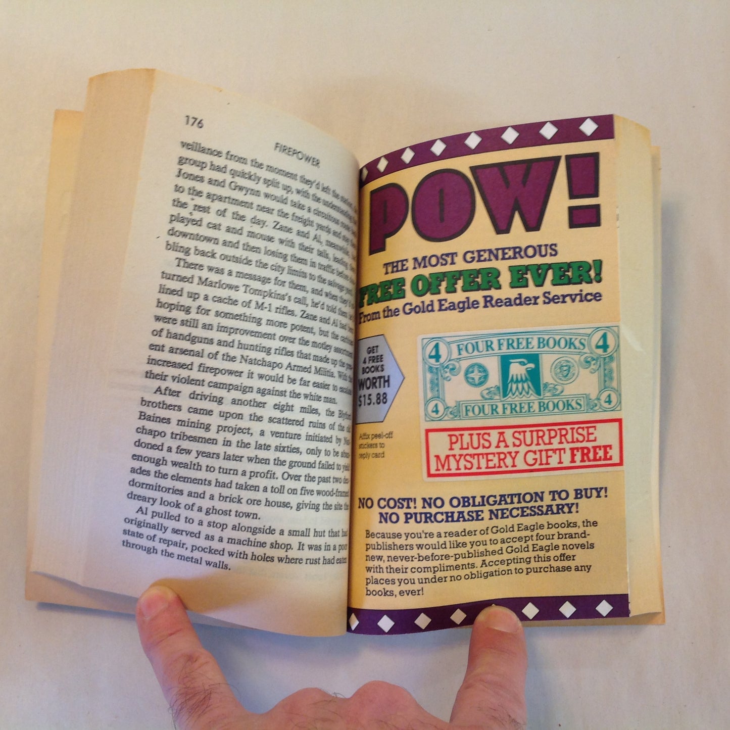 Vintage 1992 Mass Market Paperback Don Pendleton's Mack Bolan: Firepower
