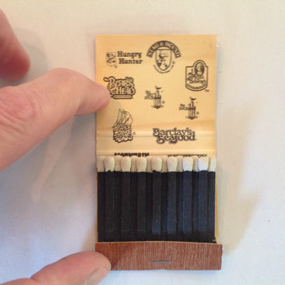 Vintage Souvenir Matchbook Mountain Jack's Steak Seafood Spirits Lafayette IN