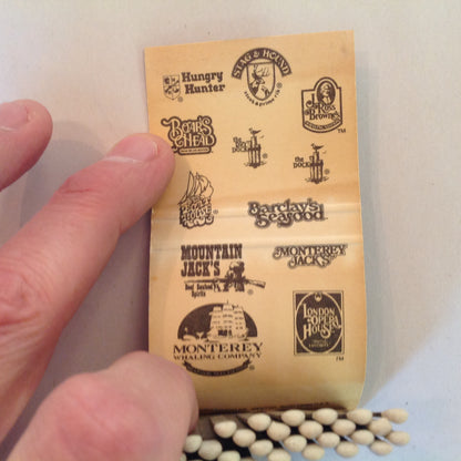 Vintage Souvenir Matchbook Mountain Jack's Steak Seafood Spirits Lafayette IN
