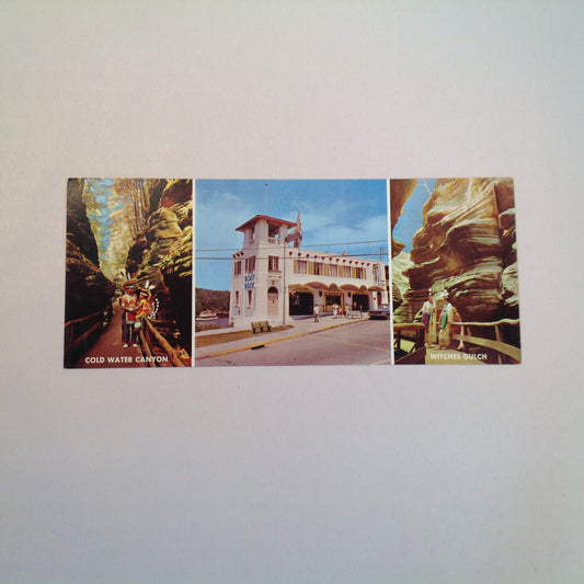 Vintage Souvenir Color Postcard Dells Boat Company Ports of Call Cold Water Canyon Witches' Gulch