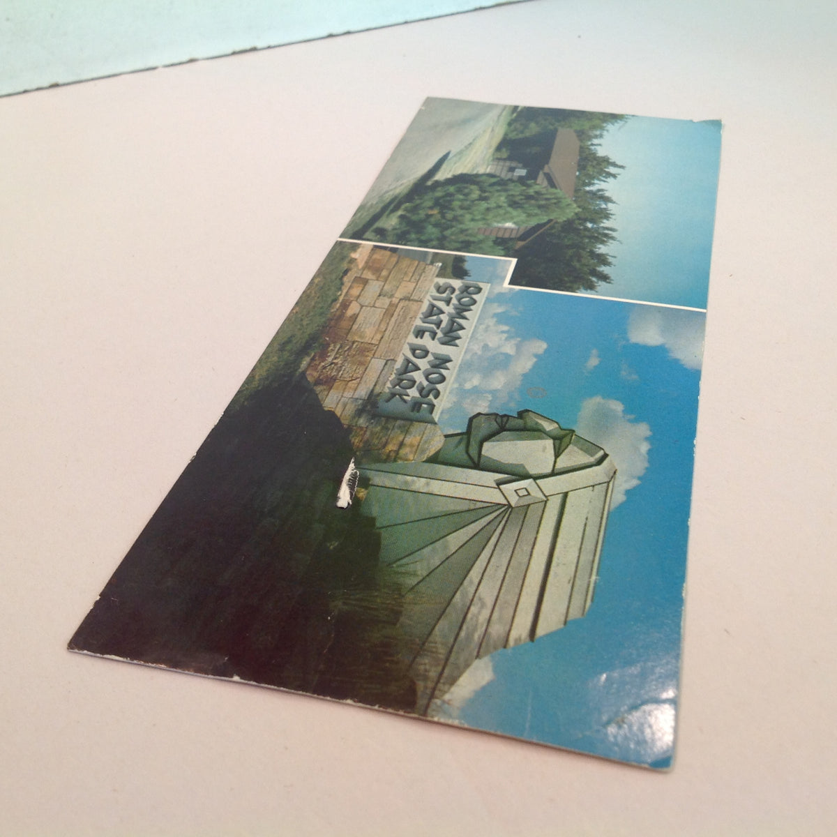 Vintage Souvenir Elongated Postcard Caprie Motor-IN Glen Mills Delaware Co PA