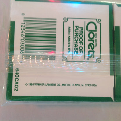 Vintage 1990 NOS Clorets with Actizol Mini Mints Pack of 12 Boxes Unopened