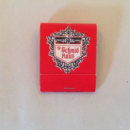 Vintage Souvenir Matchbook The Schmid Haus Warren MI Herb's Other Fine Restaurants
