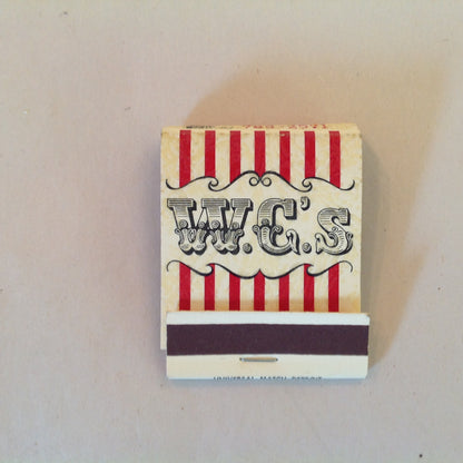 Vintage Souvenir Matchbook W.C.'s Jackson Michigan The Good Old Days Spirit MI