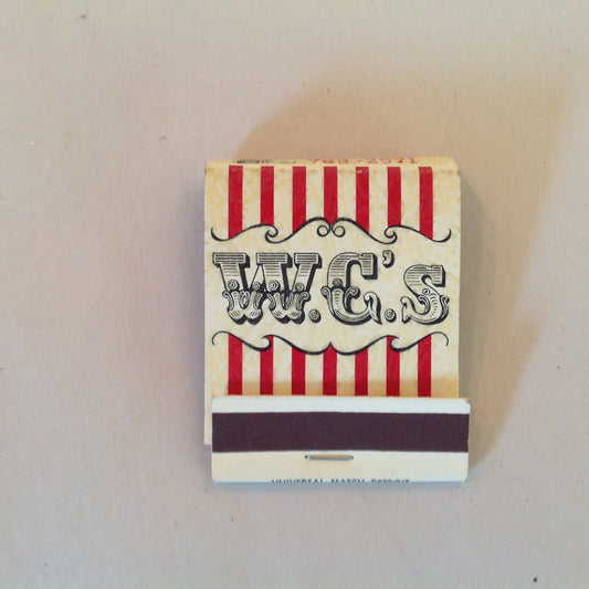 Vintage Souvenir Matchbook W.C.'s Jackson Michigan The Good Old Days Spirit MI