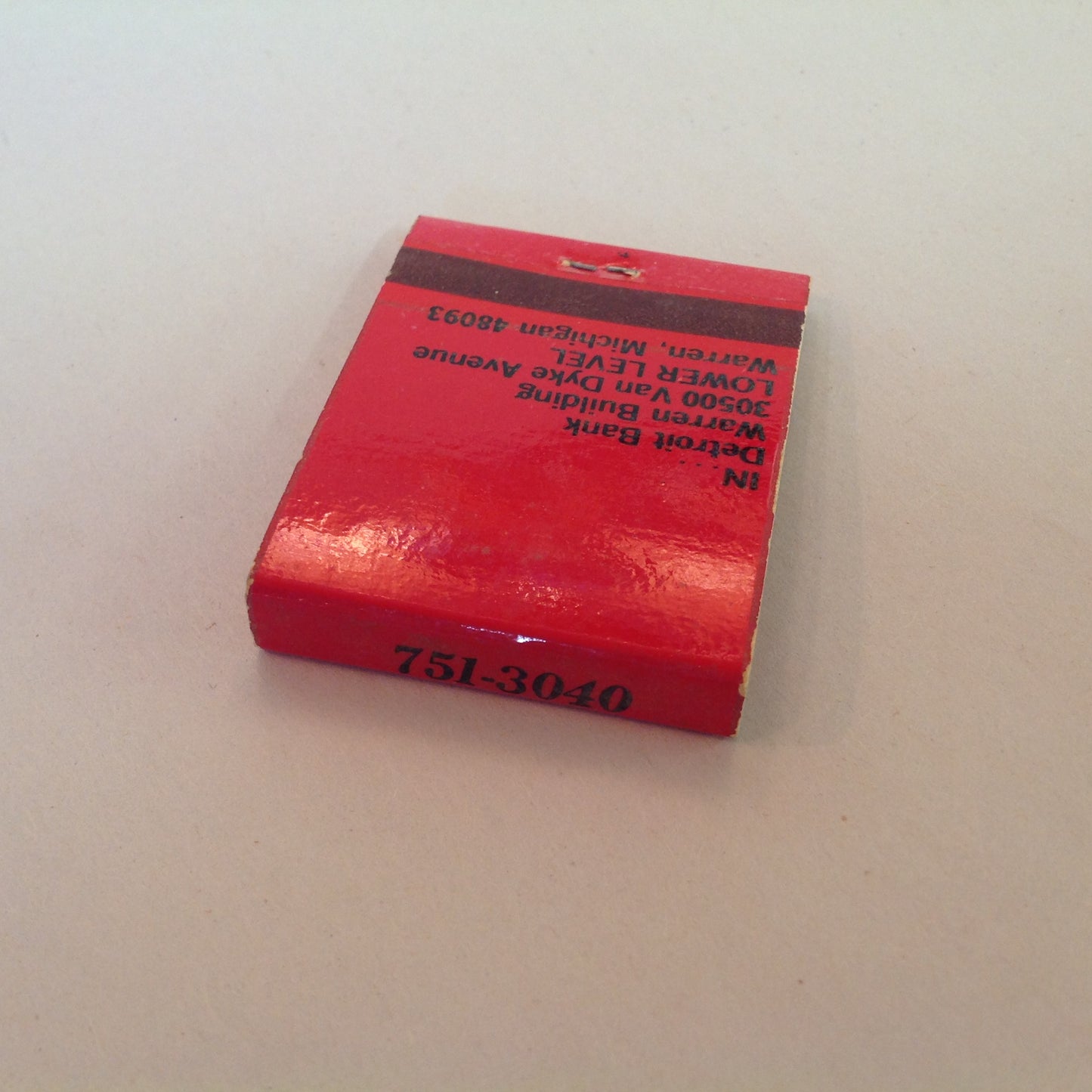 Vintage Matchbook Cover Hintz's Restaurant and Lounge Warren Michigan 1st Nat'l