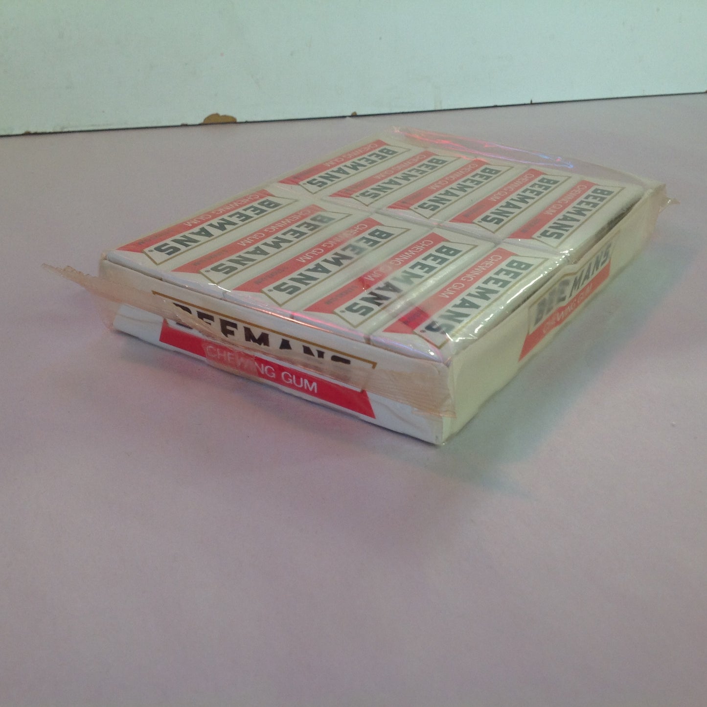 Vintage 1990's NOS Beeman Chewing Gum 20-Pack Box Unopened