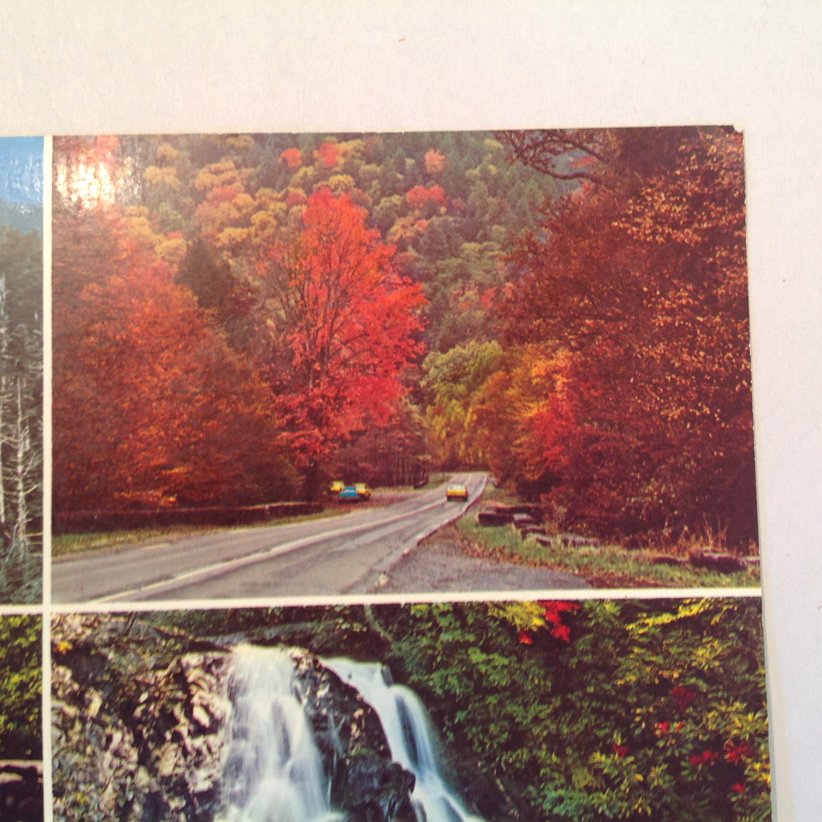 Vintage Souvenir Oversize Postcard Great Smoky Mountains National Park Montage Sites