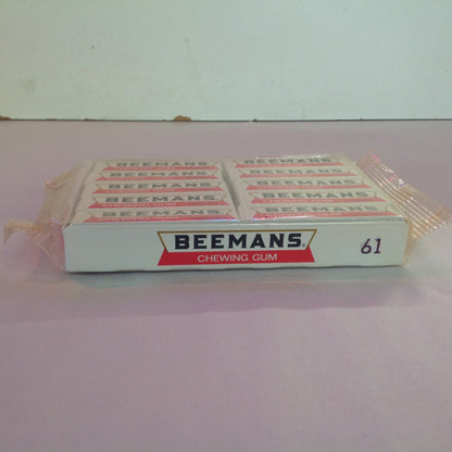 Vintage 1990's NOS Beeman Chewing Gum 20-Pack Box Unopened