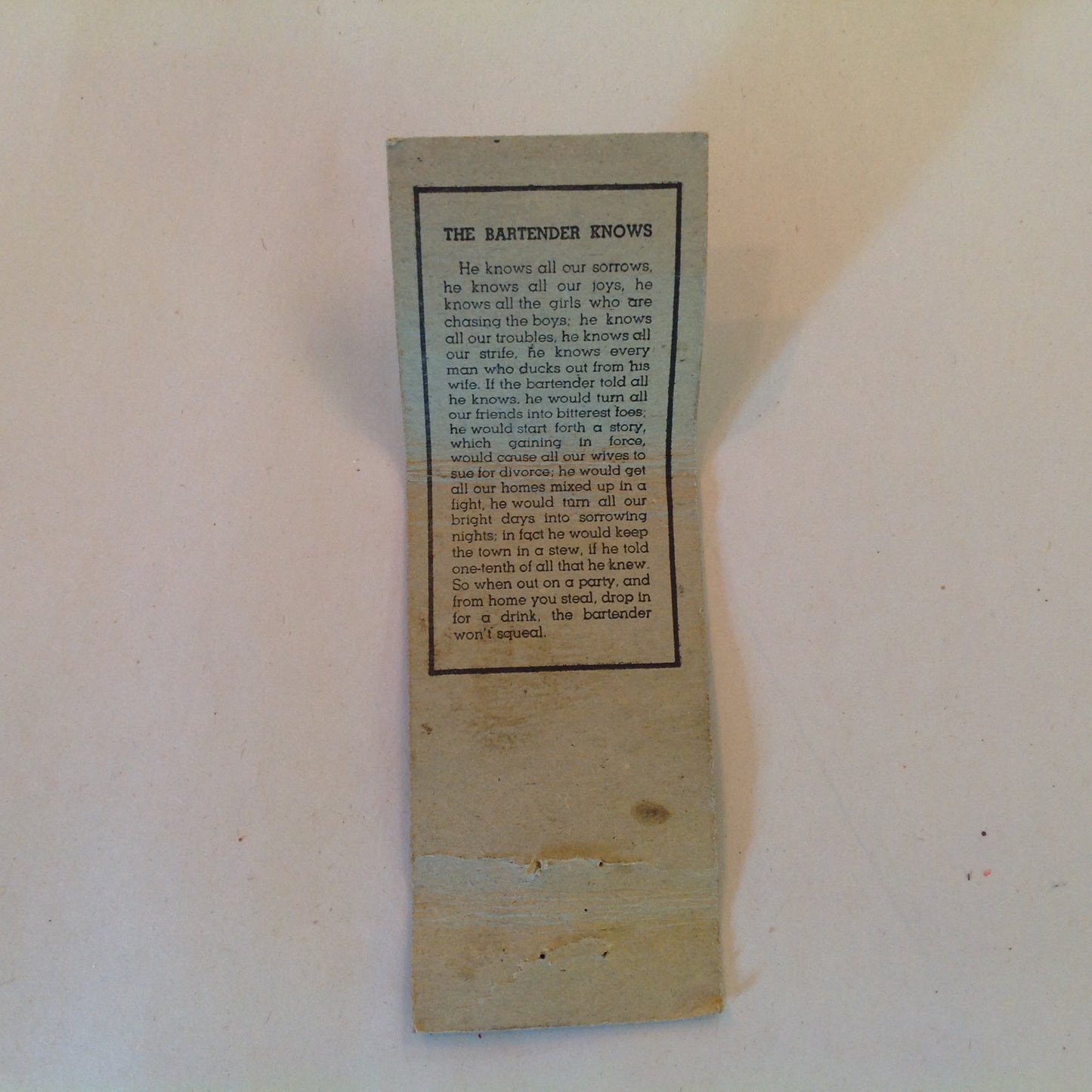 Vintage Matchbook Cover City Taxi Charlottesville VA Long Distance Sightseeing